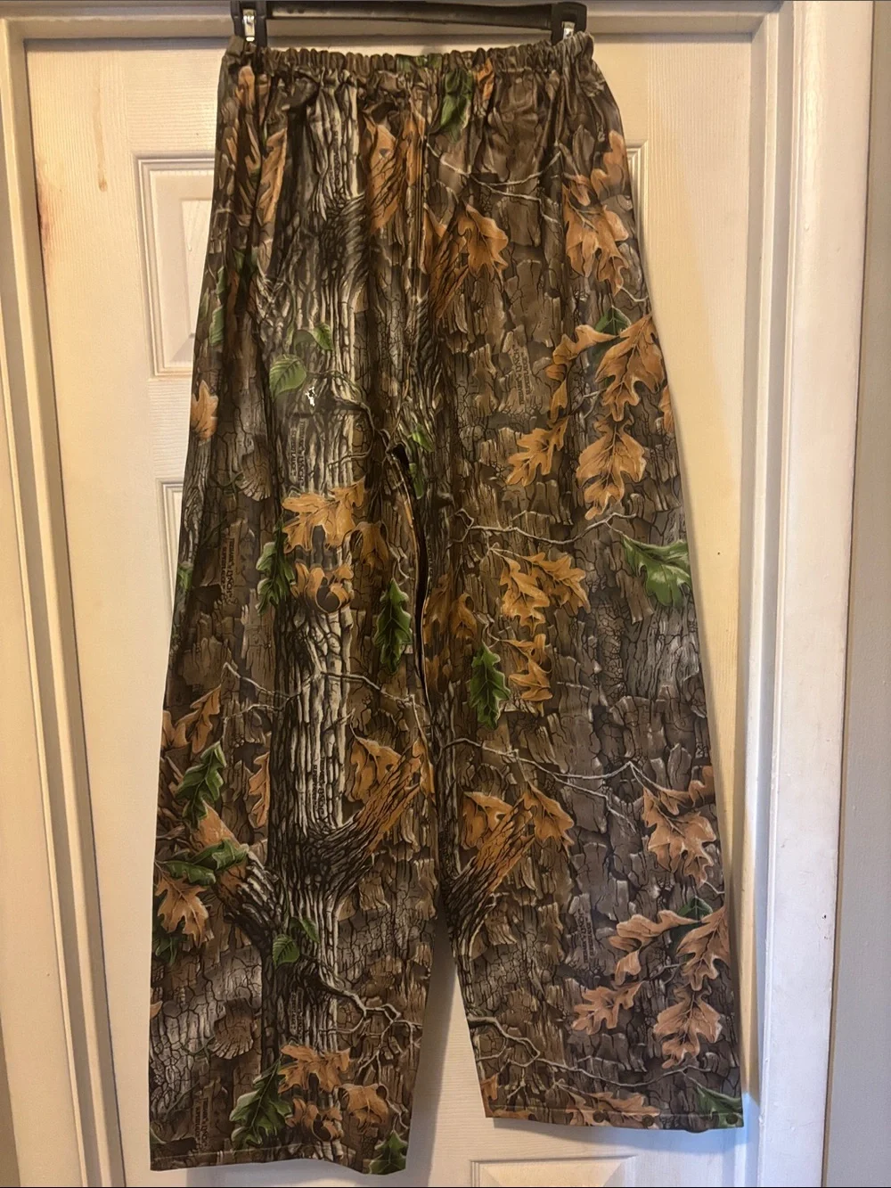 Men's Camouflage Hunting Pants - Brown/Green Oak Tree Rain Gear